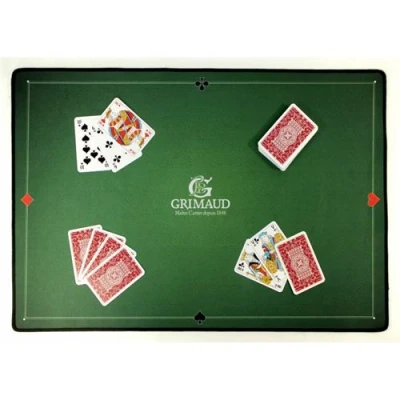 Image de Tapis de belote GRIMAUD néoprène 40 x 60 cm coloris vert