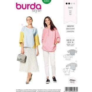 Afbeelding van Burda Naaipatroon 6203 Sweater in Variaties