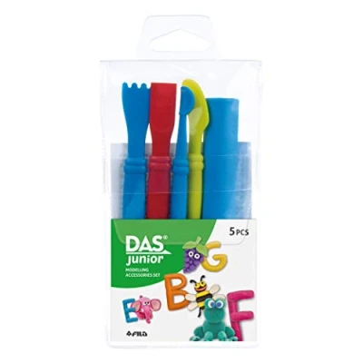 Afbeelding van Das boetseerspatels, blister met 5 stuks in geassorteerde kleuren boetseerspatels