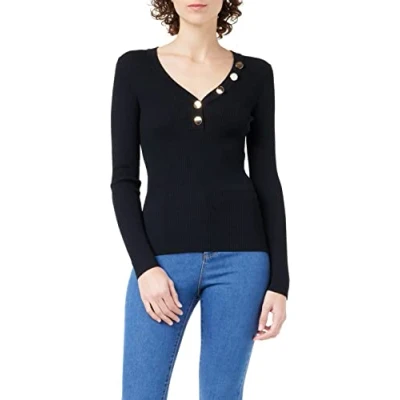 Image de Morgan Femme 201 mbanbi.n Pull, Noir, XS EU