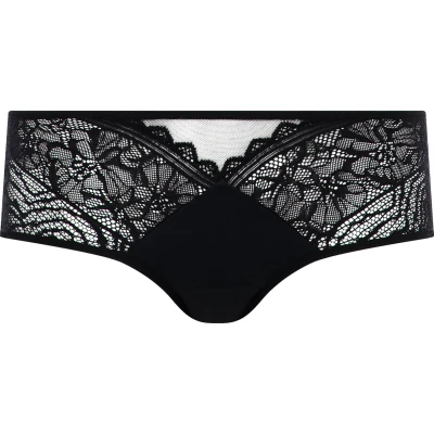 Afbeelding van Chantelle dames Floral Touch shorty met kant in de kleur Zwart, maat: 38