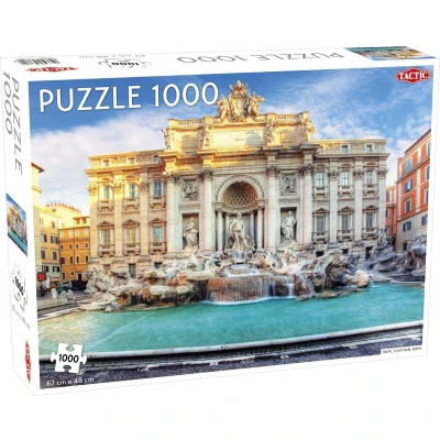 Afbeelding van Puzzel Around the World: Trevi Fountain Rome 1000 stukjes