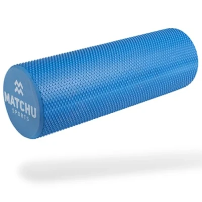 Afbeelding van Matchu Sports Foam roller Foamroller Massage 45 cm Zacht Blauw