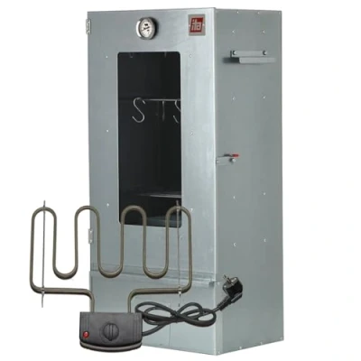 Afbeelding van ITA Elektrische rookoven, 7000, 81 x 28 40 cm, professionele rookoven met thermometer, verzinkt metaal, corrosiebestendig, duurzaam, rookkast voor vlees, vis, kaas