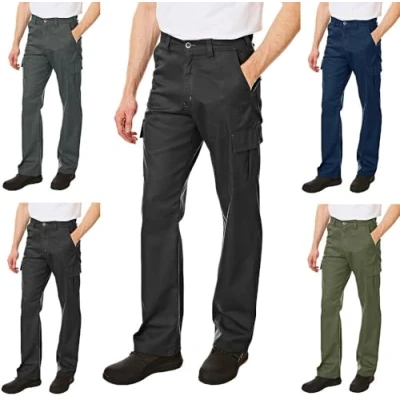Afbeelding van Lee Cooper Klassieke werkbroek voor heren met meerdere zakken, zwart, 36W/31L (regular)