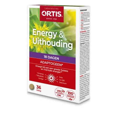 Afbeelding van 20% korting Ortis Energy &amp; Uithouding 36 tabletten