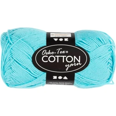 Afbeelding van Katoengaren, Turquoise, 50gr, 170m