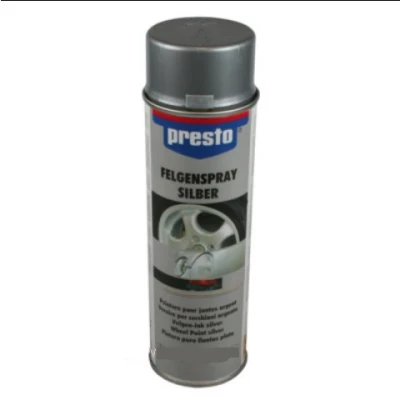 Afbeelding van Presto Wielzilver Velgenspray Zilver 500 ml