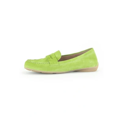 Afbeelding van Gabor Mocassins, Dames, Maat: 37, Grün Veloursleer