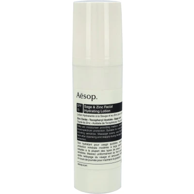 Afbeelding van Aesop Sage &amp; Zinc Facial Hydrating Lotion SPF15 Dag En Nachtcrème 50 Ml