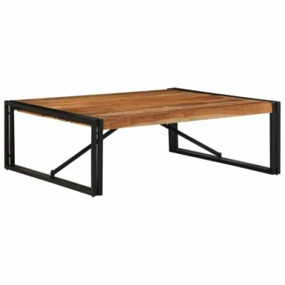 Afbeelding van vidaXL Salontafel 100x100x35 cm massief acaciahout