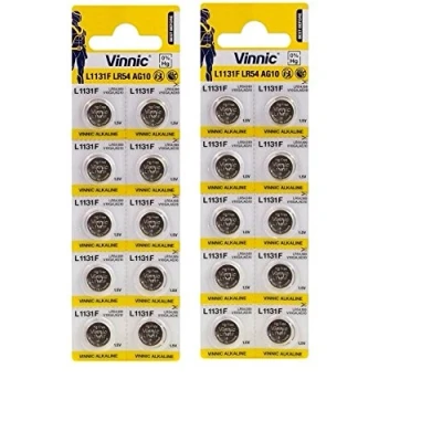 Afbeelding van VINNIC 20 batterijen Ag10 LR54 LR1130 SR1130 W 389 G10
