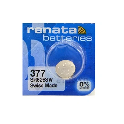 Afbeelding van Renata 377 SR626SW: 1,55 V zilveroxide batterij voor horloges