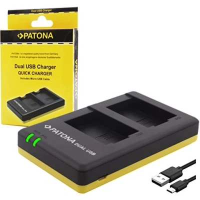 Afbeelding van Canon NB 13L Dual USB lader (Patona)