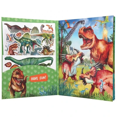Afbeelding van Dino World Jongens Stickerboek Met Puffy Stickers