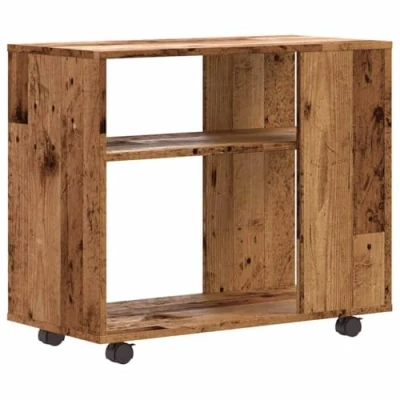 Afbeelding van vidaXL Bijzettafel 70x35x55 cm bewerkt hout oud houtkleurig
