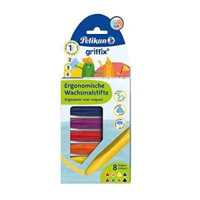 Image de Pelikan Crayon de cire griffix, résistant à l&#039;eau, étui 8