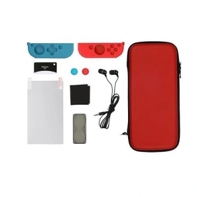 Image de Starter Kit Konix Rouge et Bleu pour Nintendo Switch