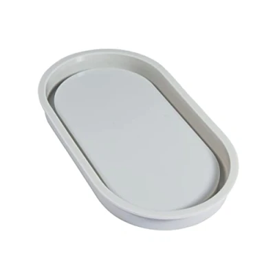 Afbeelding van Rayher 36126000 siliconen onderzetter, ovaal, 17,8 x 9,5 1,6 cm