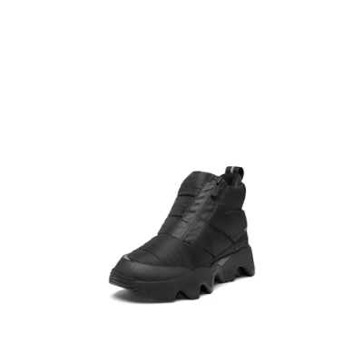 Afbeelding van Sorel Kinetic Impact Puffy ZIP WP Snowboots, Dames, Maat: 41, Black/sea salt Leer en textiel