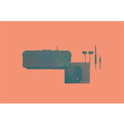 Image de Pack Gaming The G Lab Combo Helium: Clavier + Souris Ecouteurs Noir
