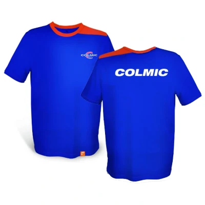 Afbeelding van Colmic T Shirt: Blue/Orange XXL Vis shirt