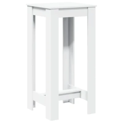 Image de vidaXL Table de bar blanc 51x50x103,5 cm bois d&#039;ingénierie854418