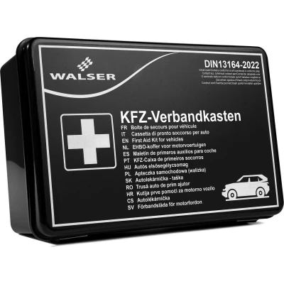 Afbeelding van Walser eerstehulpset auto zwart volgens DIN 13164, auto, eerstehulptas