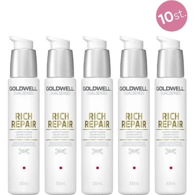 Afbeelding van 10x Goldwell Dualsenses Rich Repair 6 Effects Serum 100ml bundel/set/pakket Haibu by Kapperskorting.com