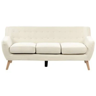 Afbeelding van Beliani MOTALA Driezitsbank Beige Polyester