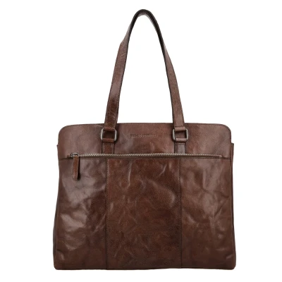 Afbeelding van Hide &amp; Stitches Westland Laptopbag dark brown