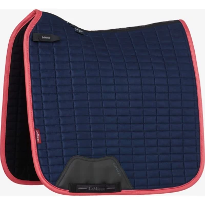 Afbeelding van LeMieux Zadeldekje Suede Dressuur Navy/Cranberry L Agradi.be