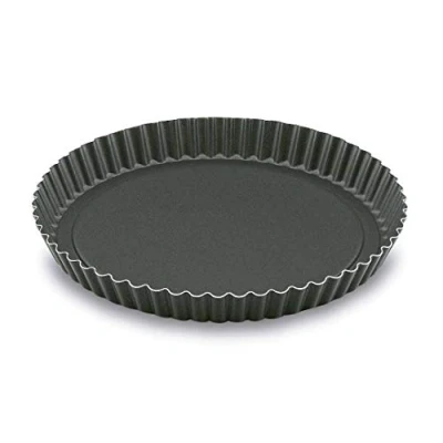 Image de LACOR 68882 MOULE À TARTE DENTELÉ ALUMINIUM ANTIADHÉSIFÉRENT 28 CM