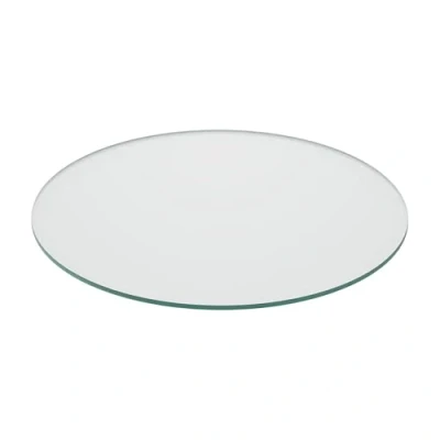 Afbeelding van Relaxdays glasplaat 8 mm gehard glas tafel &amp; kachel glazen plaat hittebestendig 50 cm