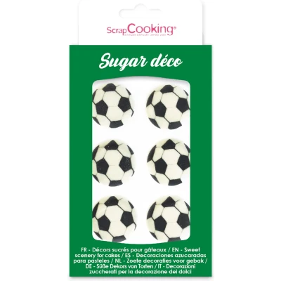 Afbeelding van Scrapcooking Football Sugar Decorations pk/6