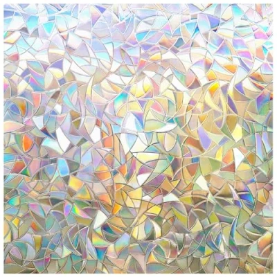 Afbeelding van rabbitgoo 3D No Glue Statisch Illuminative Decoratief Privacy Glas Raamstickers Anti Uv 60X200cm Dikke Upgrade Versie Voor Huis Keuken Kantoor ...