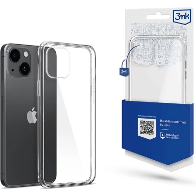 Afbeelding van 3mk iPhone 15 Clear Case Telefoonhoesje voor Optimale Bescherming Transparant