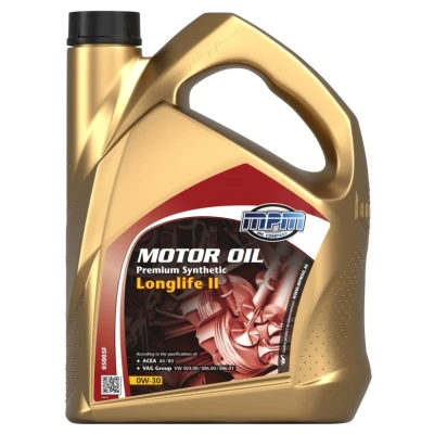 Afbeelding van Mpm Premium Synthetic LONGLIFE II 0W 30 5L Motorolie 05005F VOLKSWAGEN: Golf 5, Polo IV Hatchback, 4, AUDI: A3 Sportback, Hatchback
