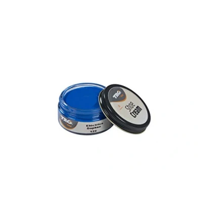 Afbeelding van TRG schoencrème met bijenwas electric blauw 50 ml