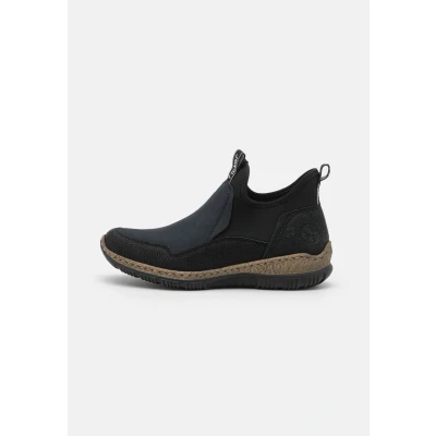 Afbeelding van Rieker Chelsea N3275 Dameslaarzen, zwart.