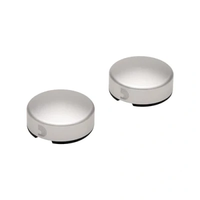 Afbeelding van D&#039;Addario Accessories XPND Gitaarpedaaldoppen, zilverkleurig, 2 stuks