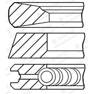 Afbeelding van Goetze Engine Zuigerveren 08 143000 00