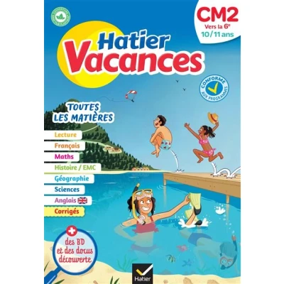 Image de Hatier vacances Cahier de 2025 du CM2 vers la 6e 10/ 11 ans
