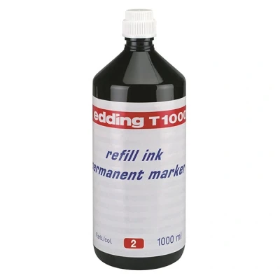 Image de Edding T1000 recharge d&#039;encre (1000 ml) rouge