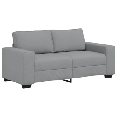Afbeelding van vidaXL 2 zitsbank 140 cm stof lichtgrijs