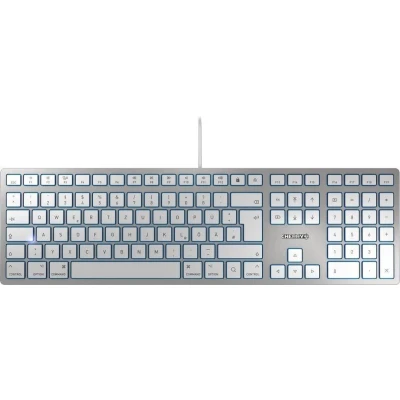 Afbeelding van CHERRY KC 6000 SLIM FOR MAC toetsenbord USB QWERTZ Duits Zilver