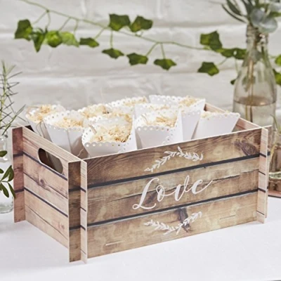 Afbeelding van Kistje met LOVE houtlook Beautiful Botanics