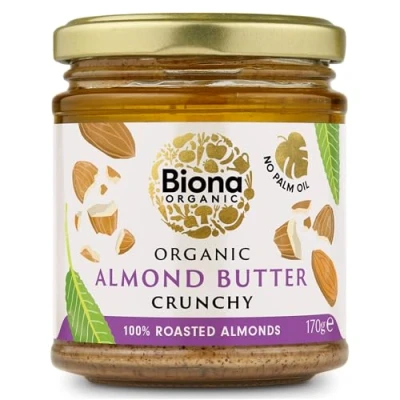 Afbeelding van Biona Amandelboter Crunchy Bio 170 g (6 stuks)