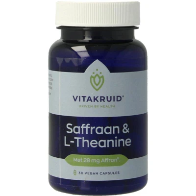Afbeelding van Vitakruid Saffraan &amp; L Theanine Vegacapsules 30VCP
