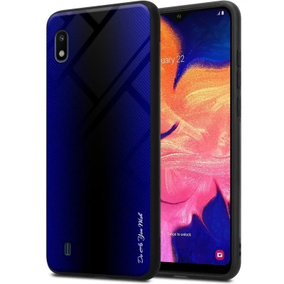 Afbeelding van Cadorabo Hoesje geschikt voor Samsung Galaxy A10 / M10 in KOBALT PAARS Beschermhoes gemaakt van TPU silicone Case Cover en achterkant gehard glas